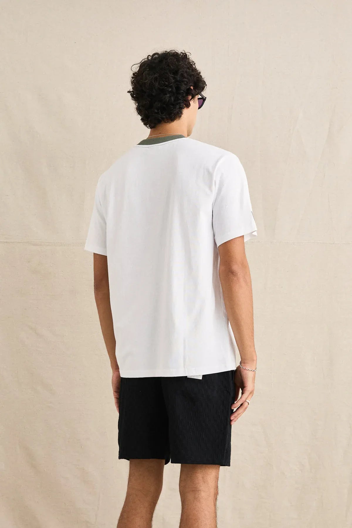 Rhythm Mens Rhythm Merge Vintage SS T-Shirt - White Rhythm Merge Vintage SS T-Shirt - White Splash Swimwear Mens Shirt