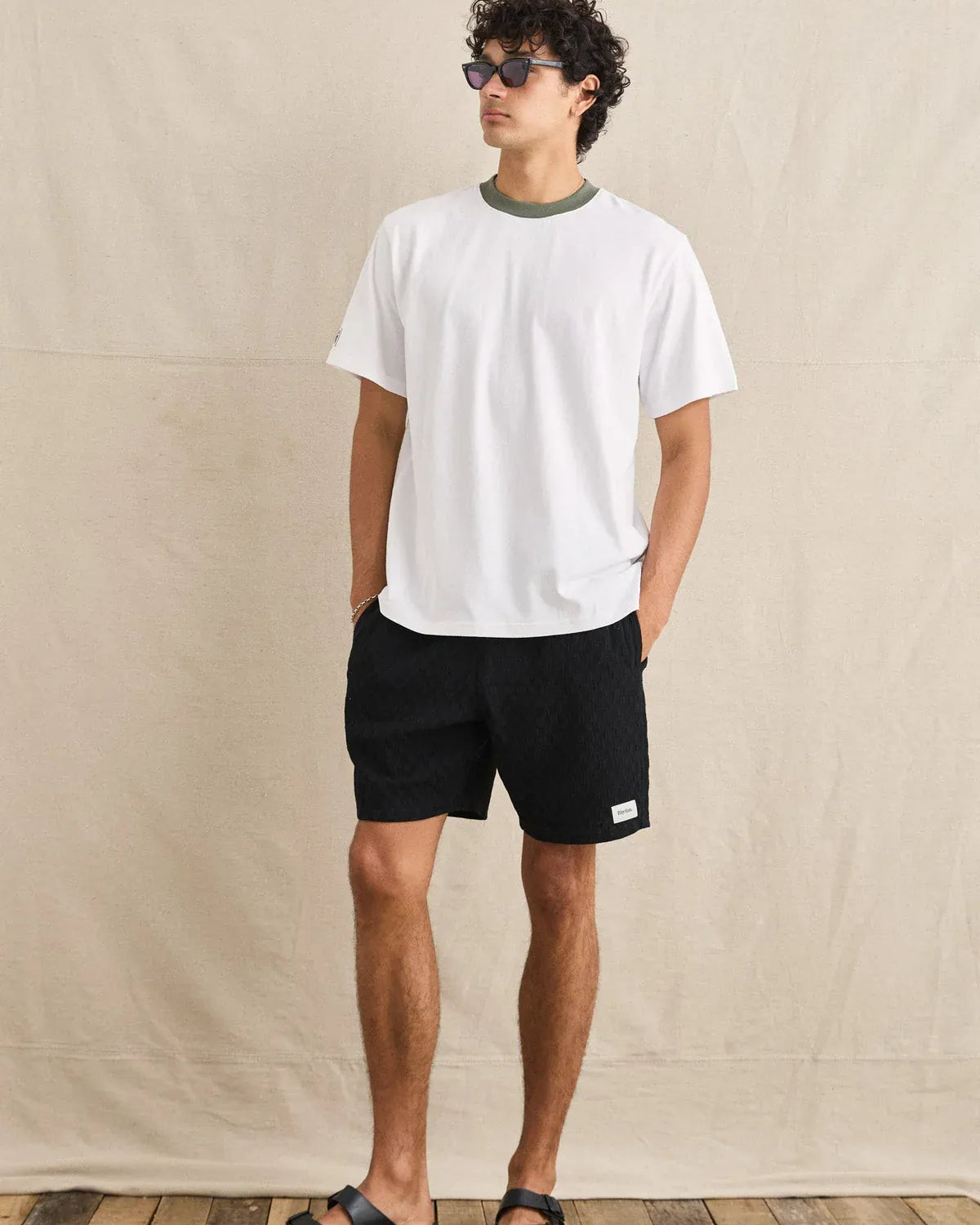 Rhythm Mens Rhythm Merge Vintage SS T-Shirt - White Rhythm Merge Vintage SS T-Shirt - White Splash Swimwear Mens Shirt
