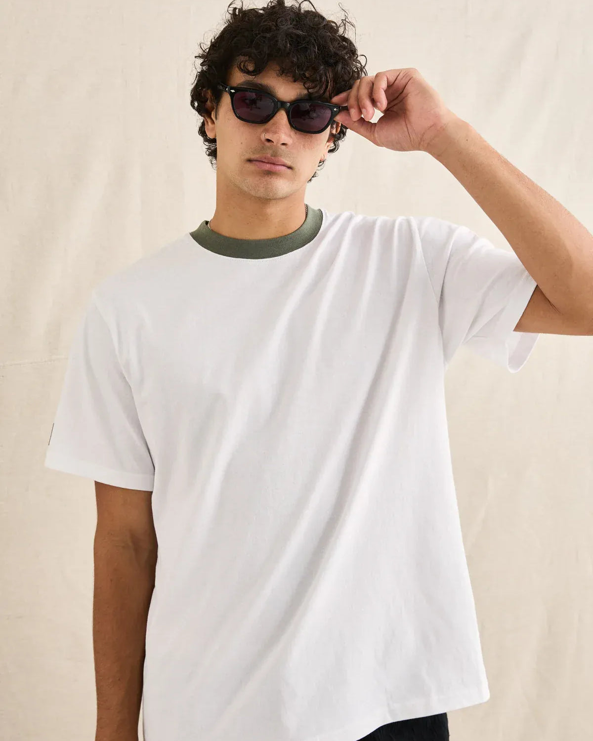 Rhythm Mens Rhythm Merge Vintage SS T-Shirt - White Rhythm Merge Vintage SS T-Shirt - White Splash Swimwear Mens Shirt