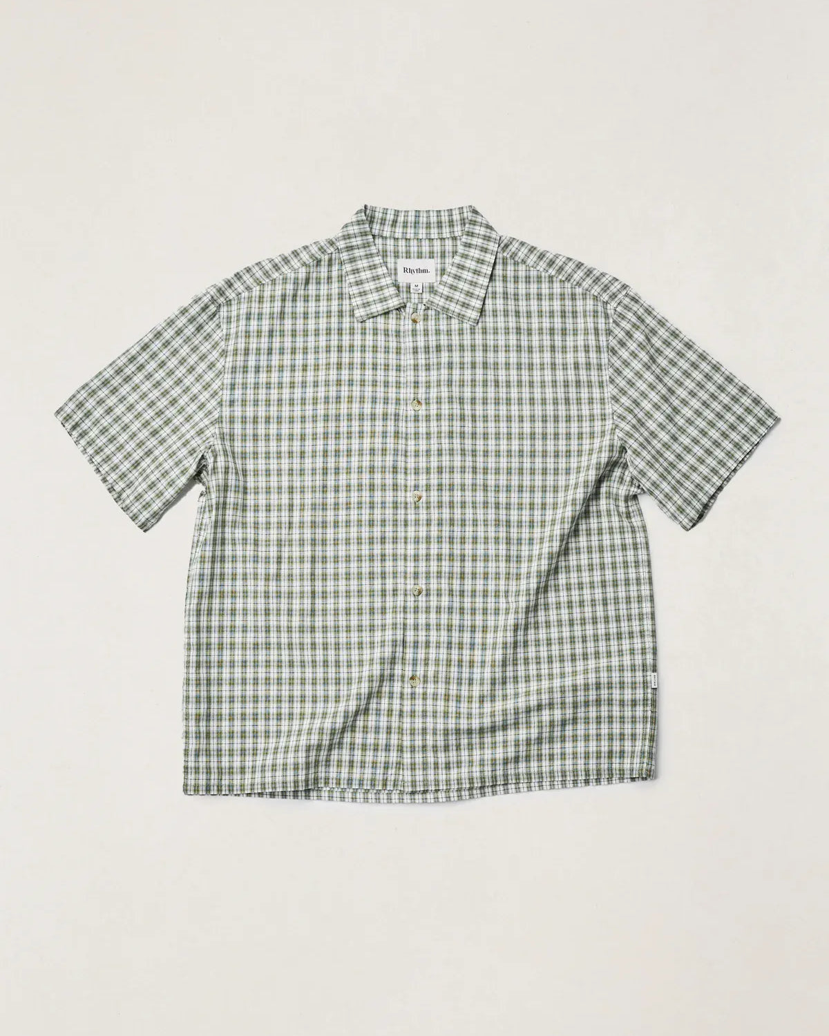 Rhythm Mens Rhythm Phasers Relaxed SS Shirt - Green Rhythm Phasers Relaxed SS Shirt - Green Splash Swimwear Mens Shirt