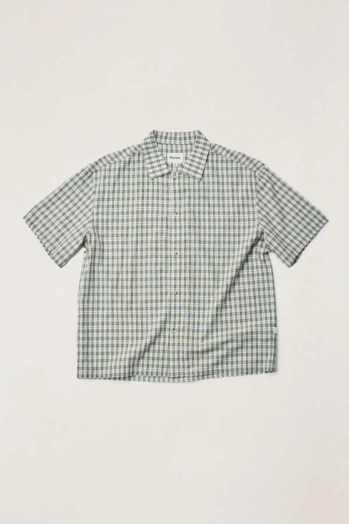 Rhythm Mens Rhythm Phasers Relaxed SS Shirt - Green Rhythm Phasers Relaxed SS Shirt - Green Splash Swimwear Mens Shirt