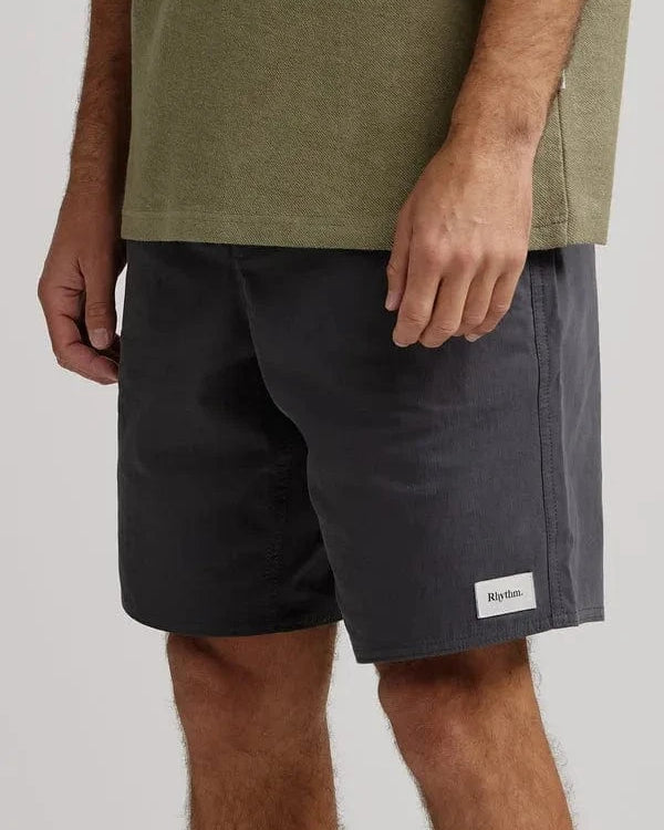 Rhythm Mens Rhythm Relaxed Jam - Charcoal Rhythm Relaxed Jam - Charcoal Splash Swimwear Mens