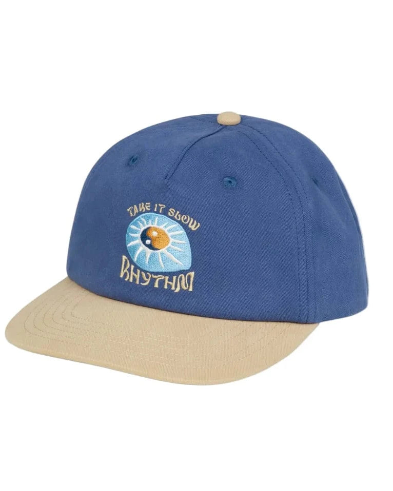 Rhythm Mens Rhythm Slow Down Cap - Blue 1025M-HW04-BLU Rhythm Slow Down Cap - Blue Splash Swimwear Hats O/S 9360397260090