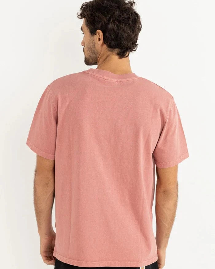 Rhythm Mens Rhythm Sound Specialist Vintage SS T-Shirt - Dusty Rose Rhythm Sound Specialist Vintage SS T-Shirt - Dusty Rose Splash Swimwear Mens