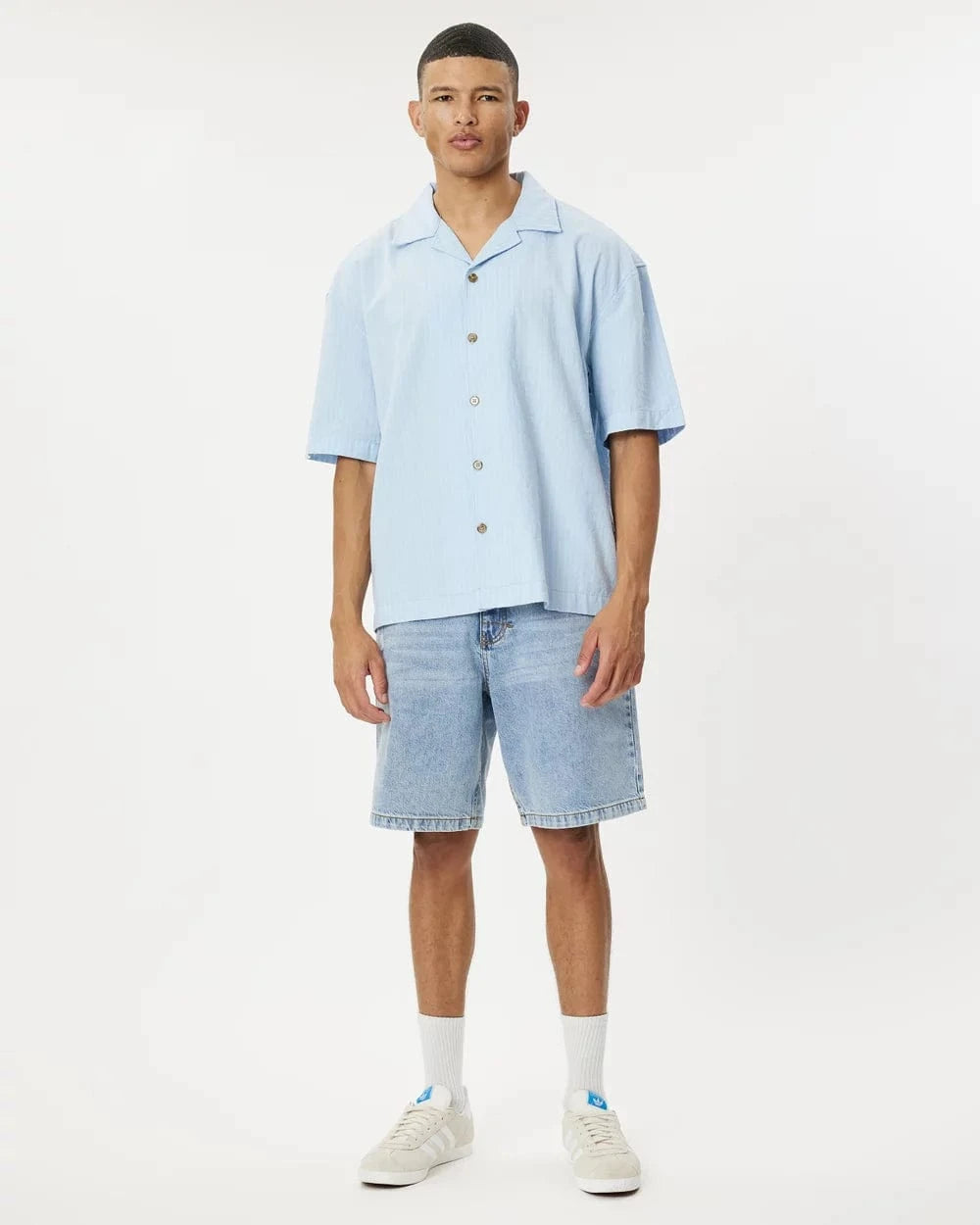 Rhythm Mens Rhythm Subtle Distress Short - Blue Rhythm Subtle Distress Short - Blue Splash Swimwear Mens