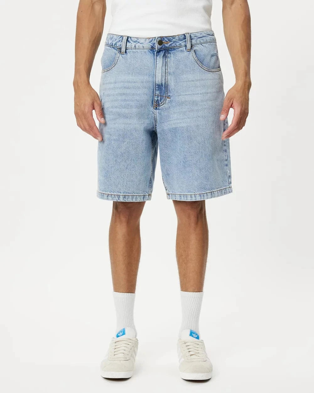 Rhythm Mens Rhythm Subtle Distress Short - Blue Rhythm Subtle Distress Short - Blue Splash Swimwear Mens