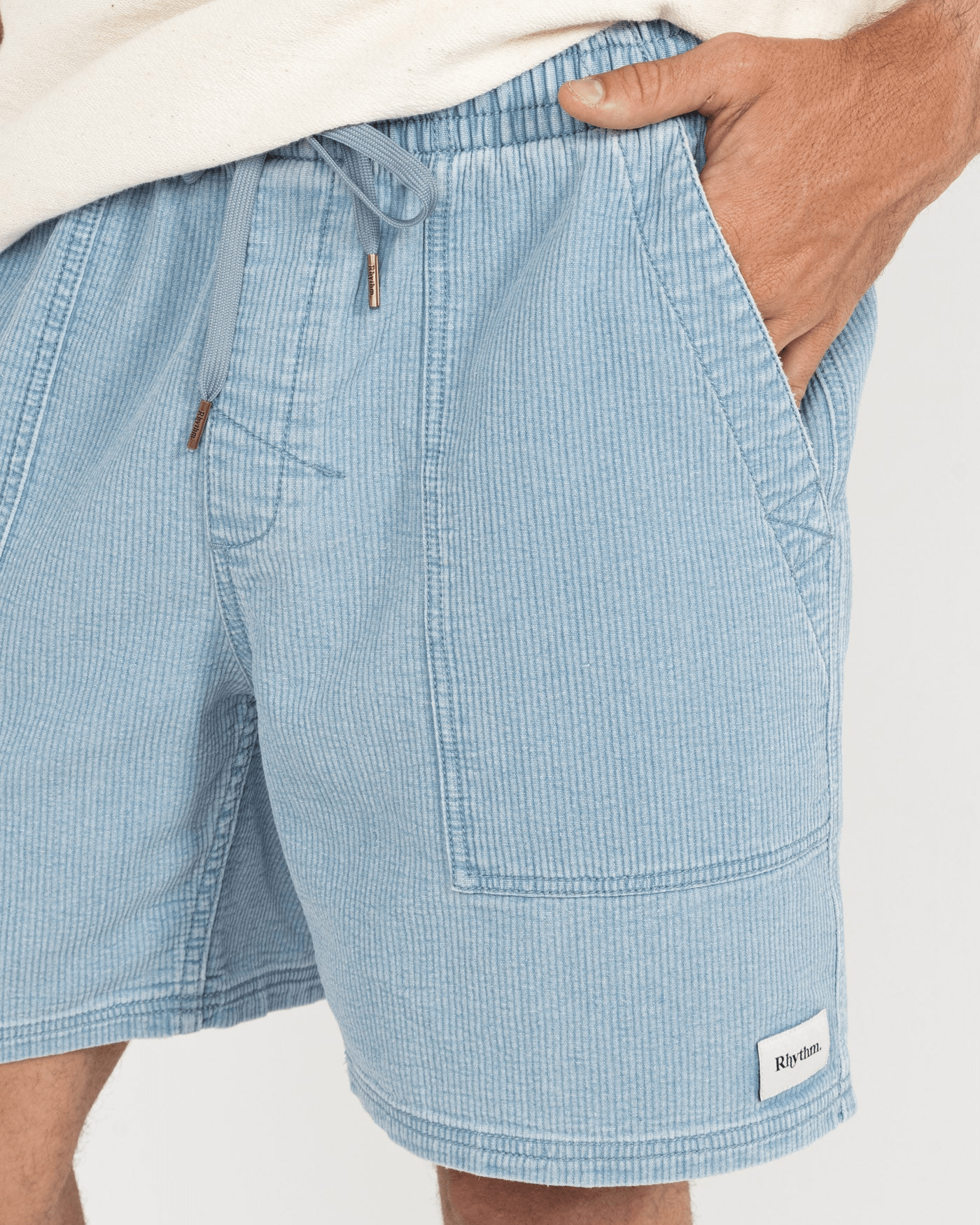 Rhythm Mens Rhythm Textured Wale Jam - Indigo Rhythm Textured Wale Jam - Indigo Splash Swimwear Mens