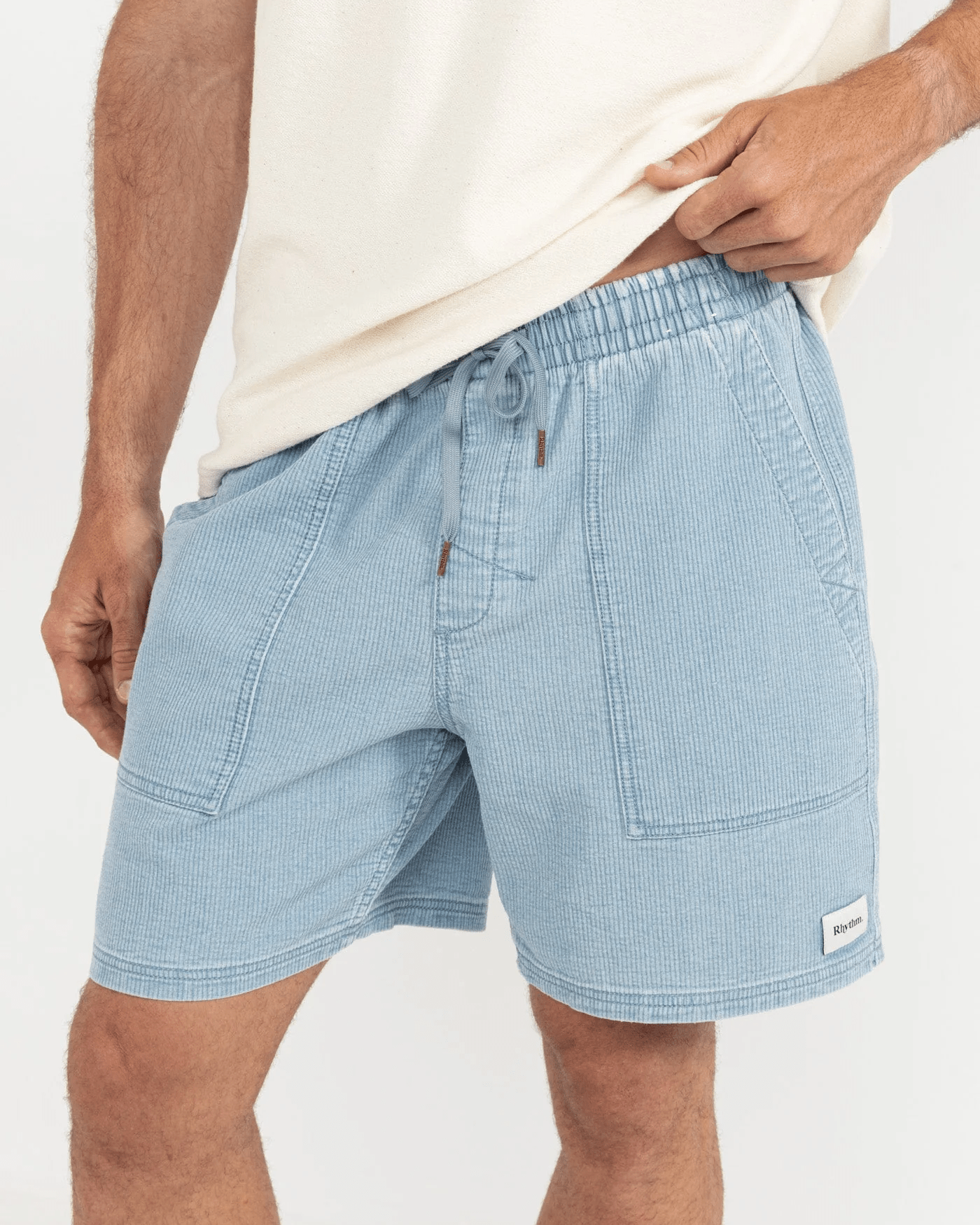 Rhythm Mens Rhythm Textured Wale Jam - Indigo Rhythm Textured Wale Jam - Indigo Splash Swimwear Mens