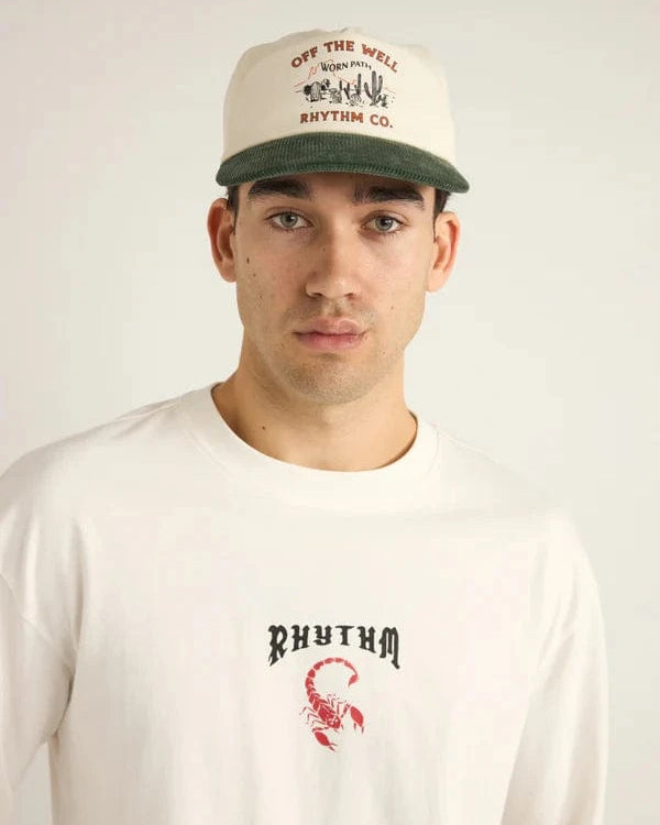 Rhythm Mens Rhythm Worn Path Cap - Stone 3 0425M-HW04-STO Rhythm Worn Path Cap - Stone Splash Swimwear Mens O/S