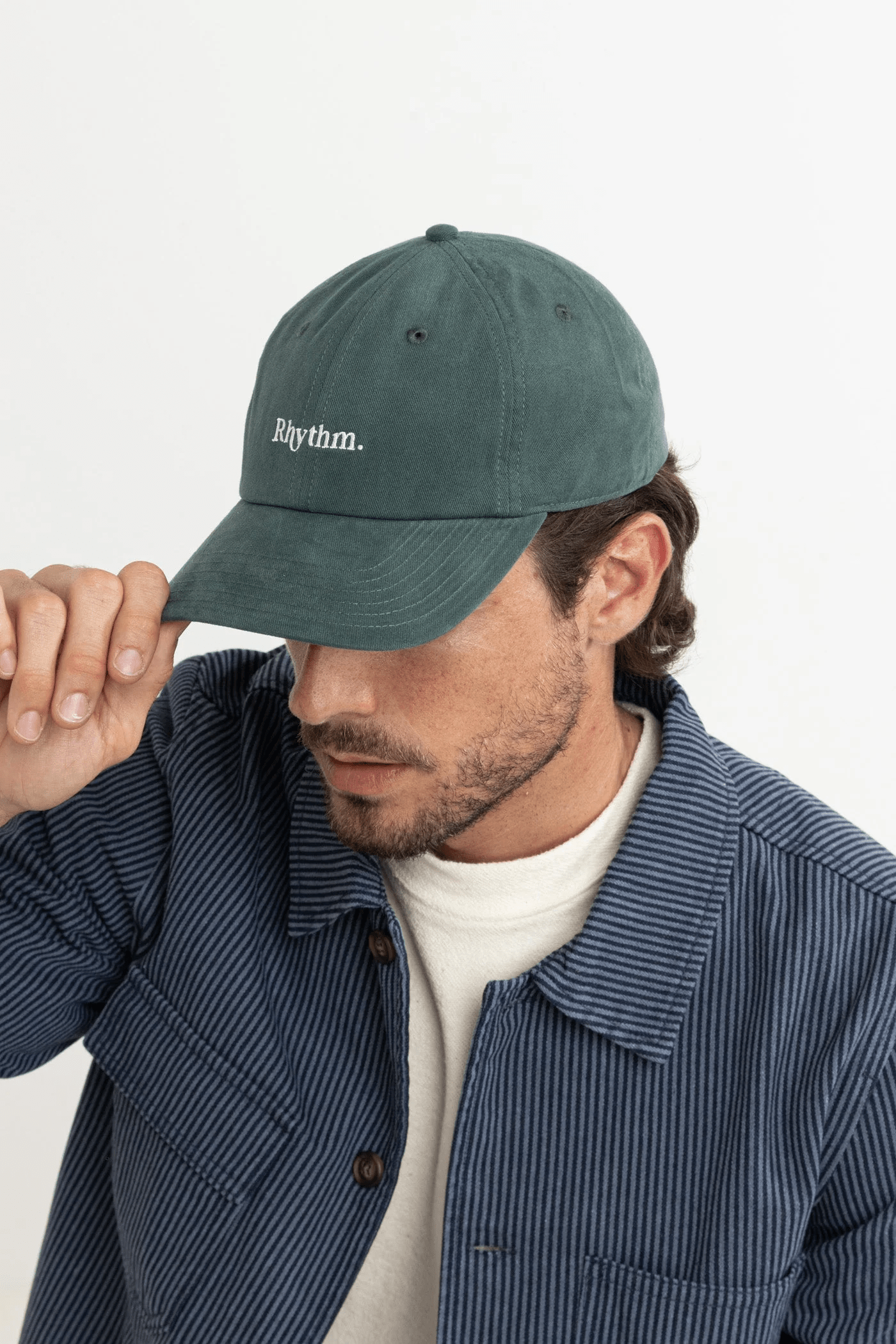 Rhythm Mens Rythm Essential Brushed Twill Cap - Green 1025M-HW01-GRN Rythm Essential Brushed Twill Cap - Green Splash Swimwear Hats O/S