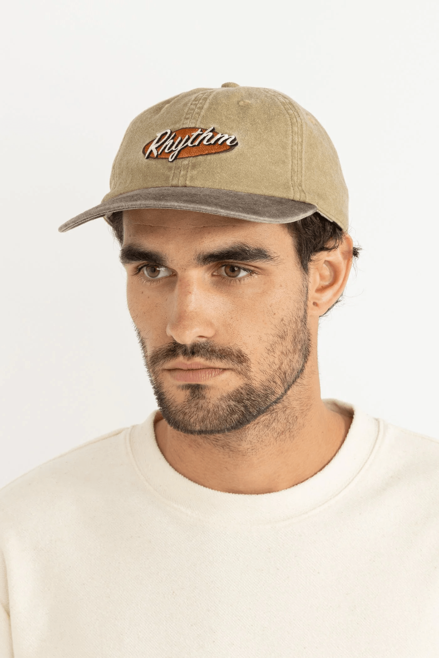 Rhythm Mens Rythm Hallmark Cap - Light Sand 1025M-HW07-SND Rythm Hallmark Cap - Light Sand Splash Swimwear Hats O/S