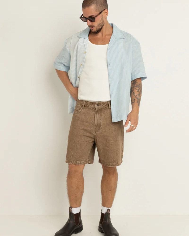 Rhythm Mens Subtle Denim Short - Chai Rhythm Subtle Denim Short - Chai Splash Swimwear