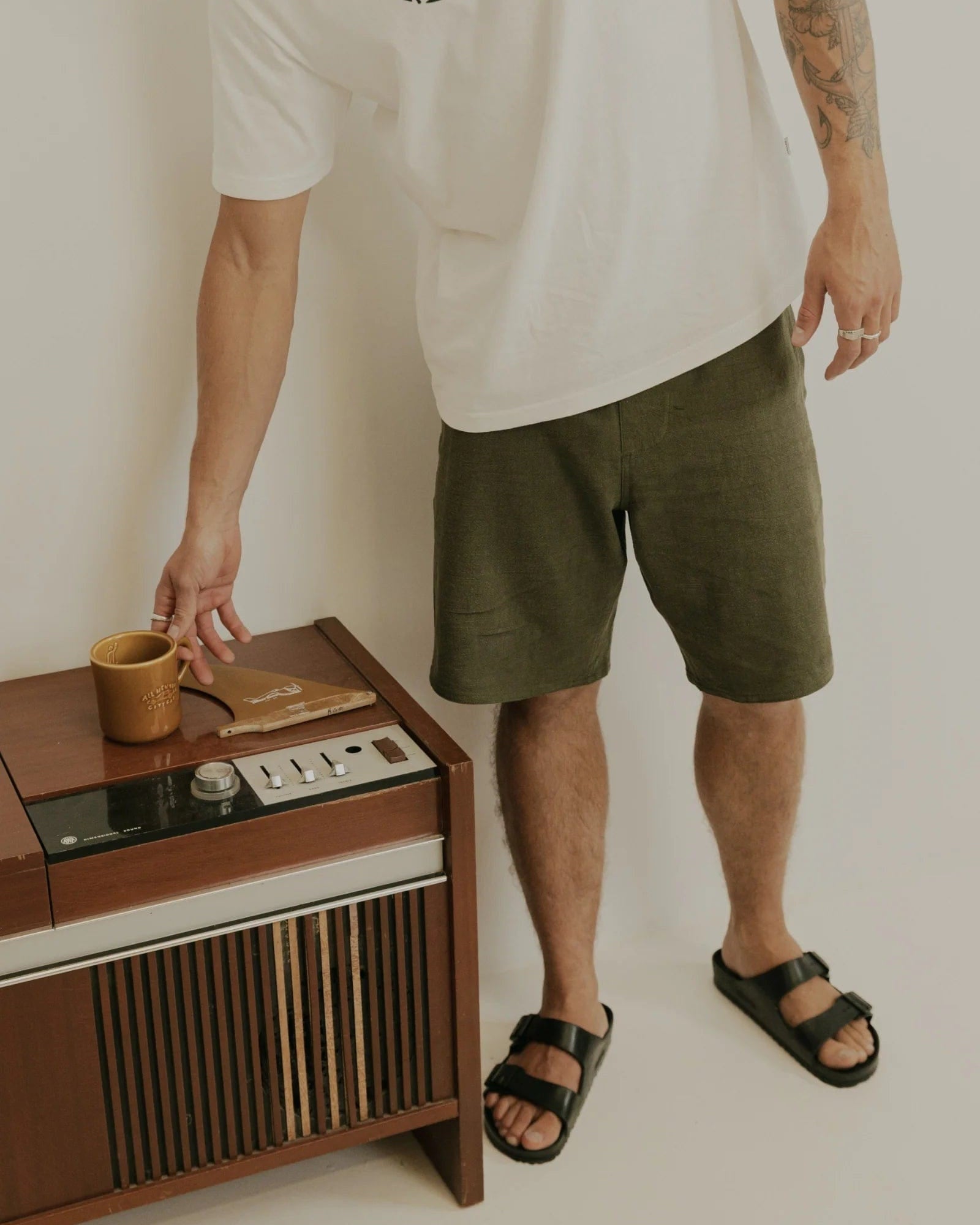 Rhythm Mens Textured Box Jam Rhythm Textured Box Jam Splash Swimwear