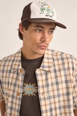 Rhythm Mens Trees Trucker Cap - Cedar 0125M-HW08-CED Rhythm Trees Trucker Cap - Cedar Splash Swimwear Mens O/S 9360397116007