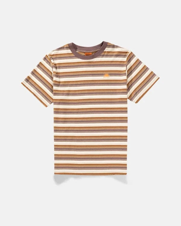Rhythm Mens Vintage Stripe SS T-Shirt - Cedar Vintage Stripe SS T-Shirt - Cedar Splash Swimwear Mens