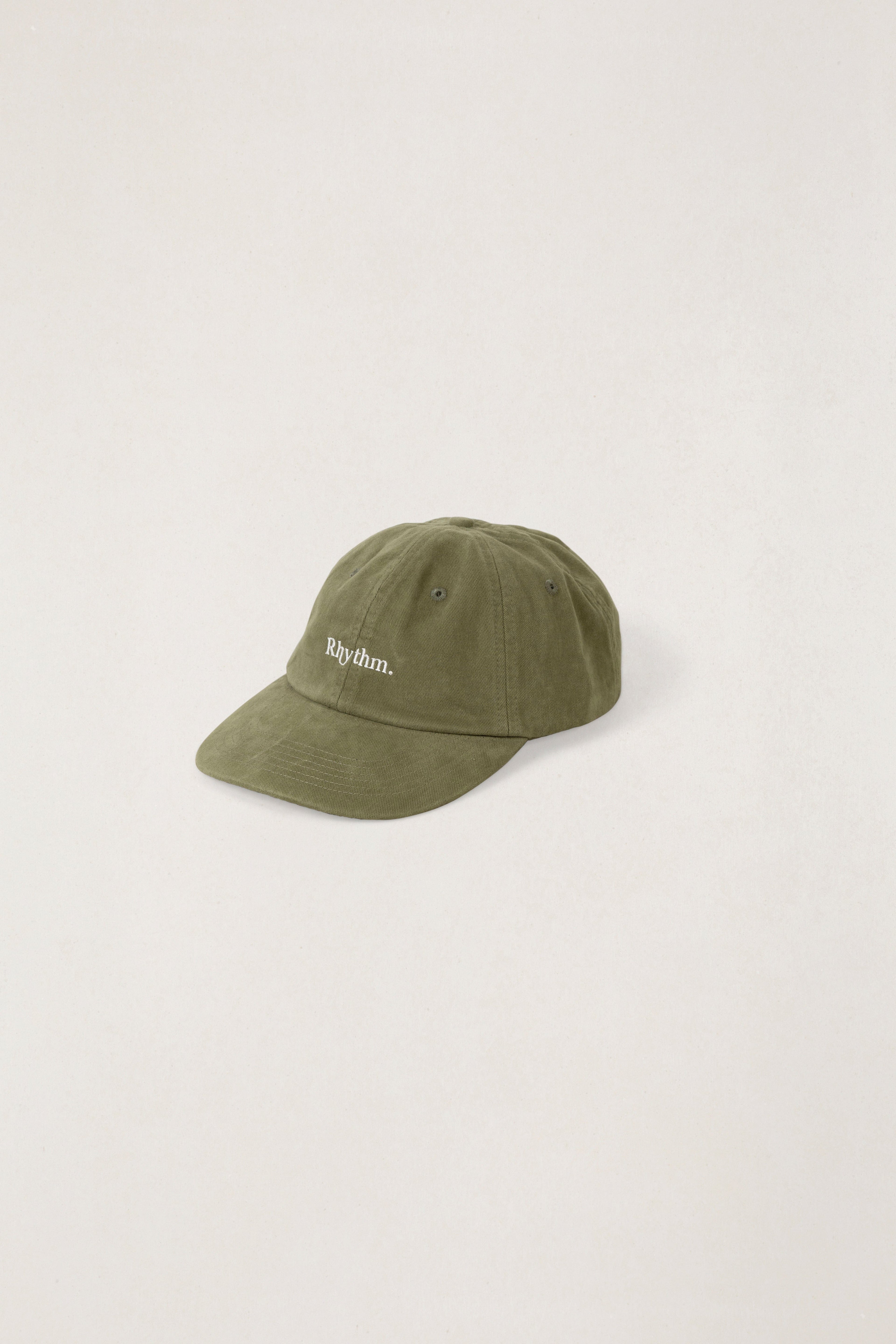 Rhythm Rhythm Essential Brushed Twill Cap 0726M-HW08-DIL-O/S ESSENTIAL BRUSHED TWILL CAP | Rhythm Splash Swimwear Hats DILL / O/S