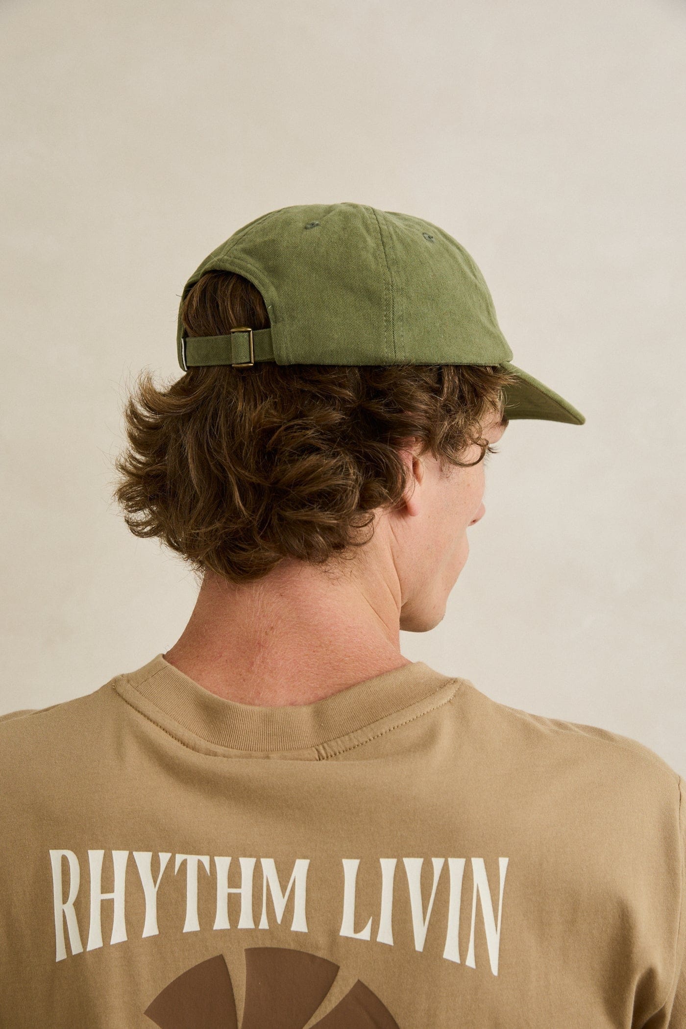 Rhythm Rhythm Essential Brushed Twill Cap 0726M-HW08-DIL-O/S ESSENTIAL BRUSHED TWILL CAP | Rhythm Splash Swimwear Hats DILL / O/S