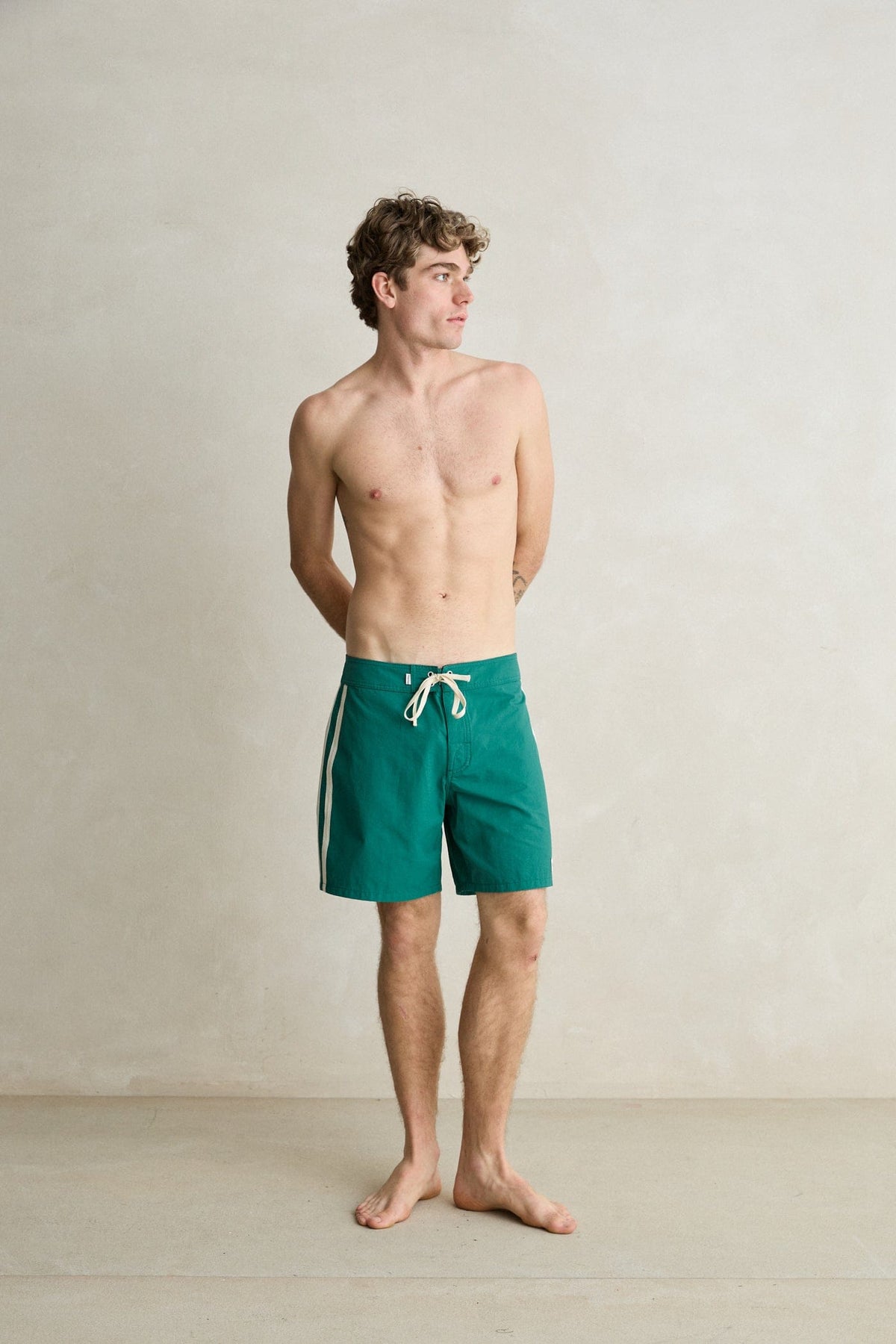 Rhythm Rhythm Heritage Trunk - Teal Rhythm Heritage Trunk - Teal Splash Swimwear Trunk