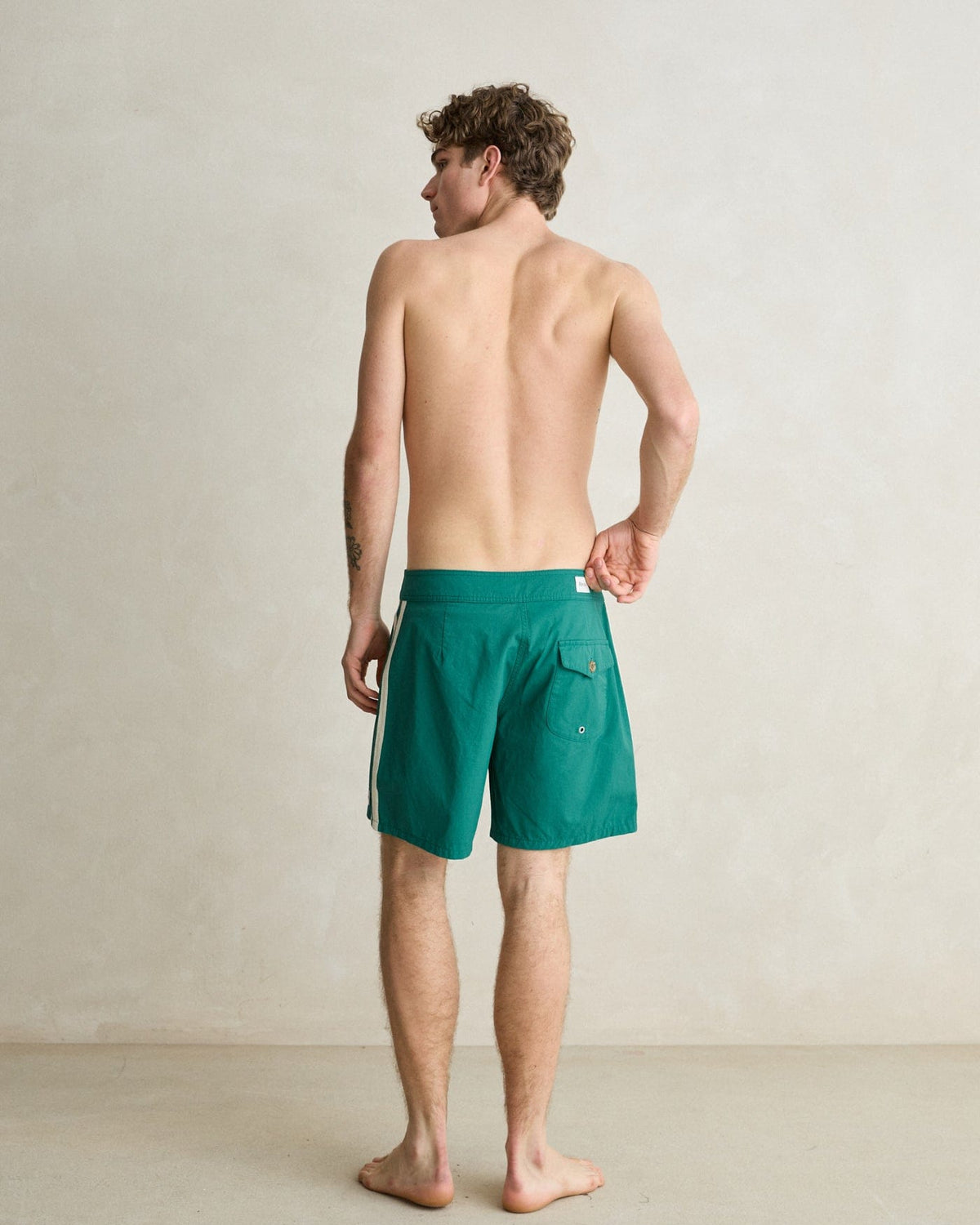 Rhythm Rhythm Heritage Trunk - Teal Rhythm Heritage Trunk - Teal Splash Swimwear Trunk
