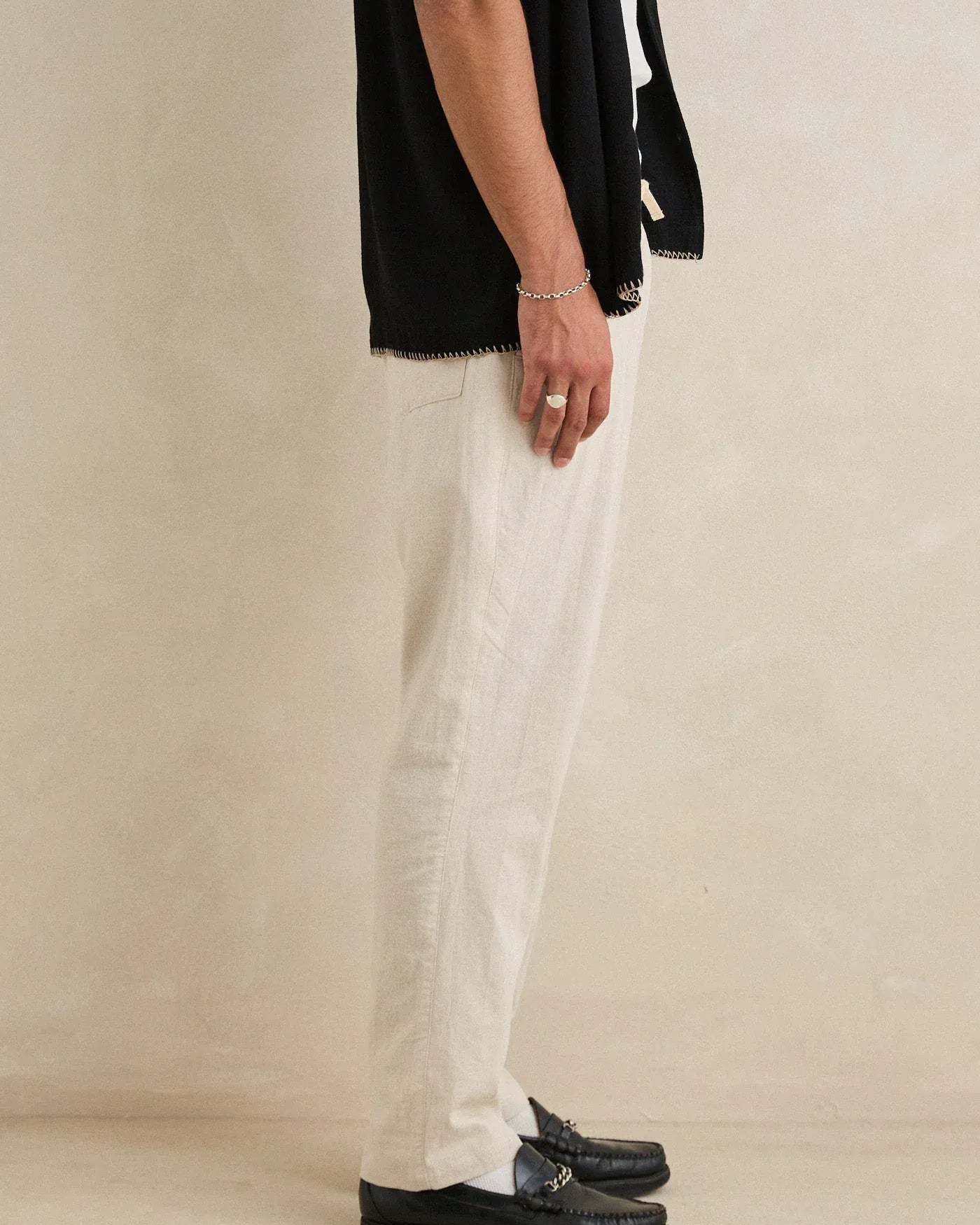 Rhythm Rhythm Linen Jam Pant Bone Rhythm Linen Jam Pant Bone Splash Swimwear Pants
