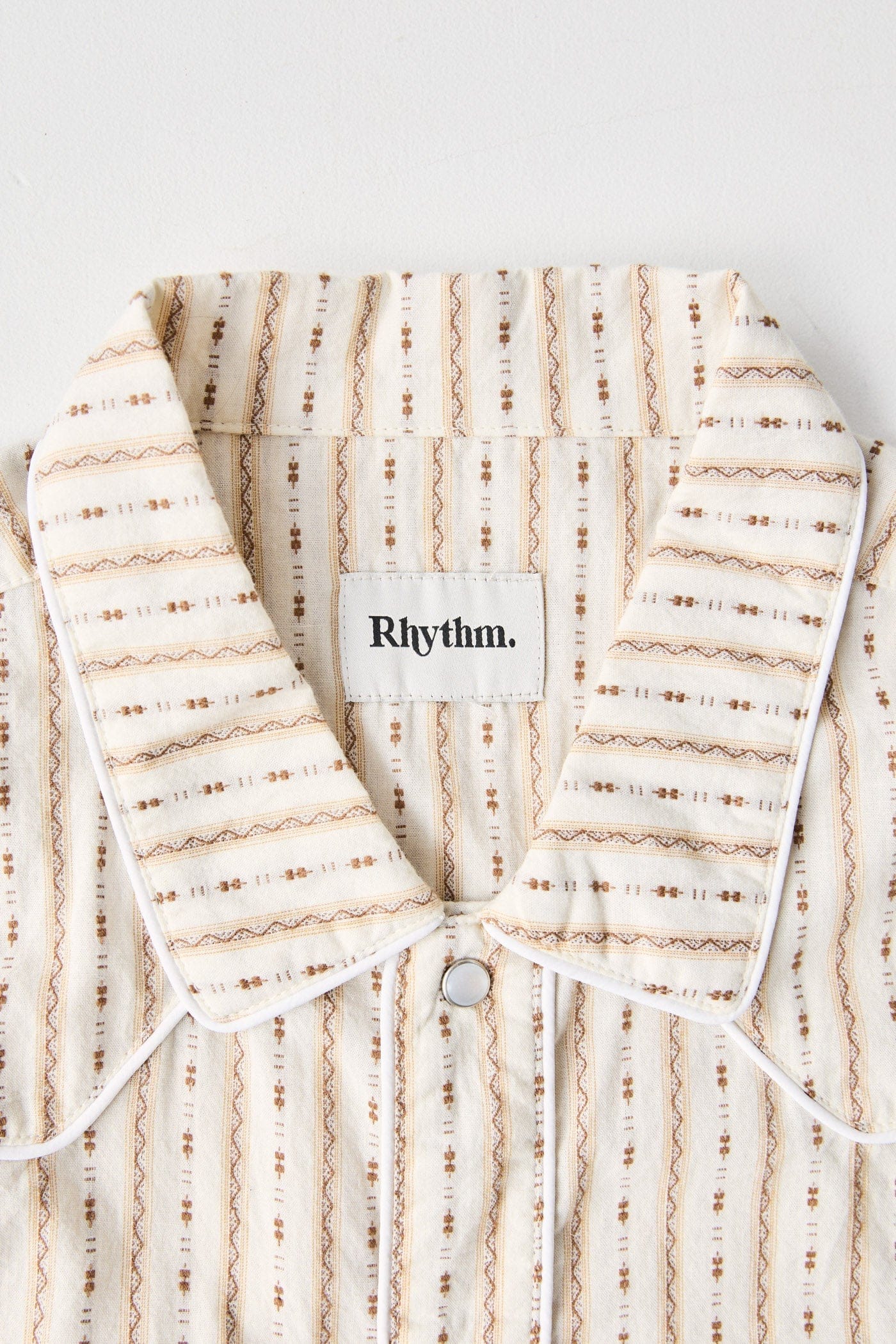 Rhythm Rhythm Lone Pine Stripe SS Shirt Lone Pine Stripe SS Shirt | Rhythm Splash Swimwear Tops