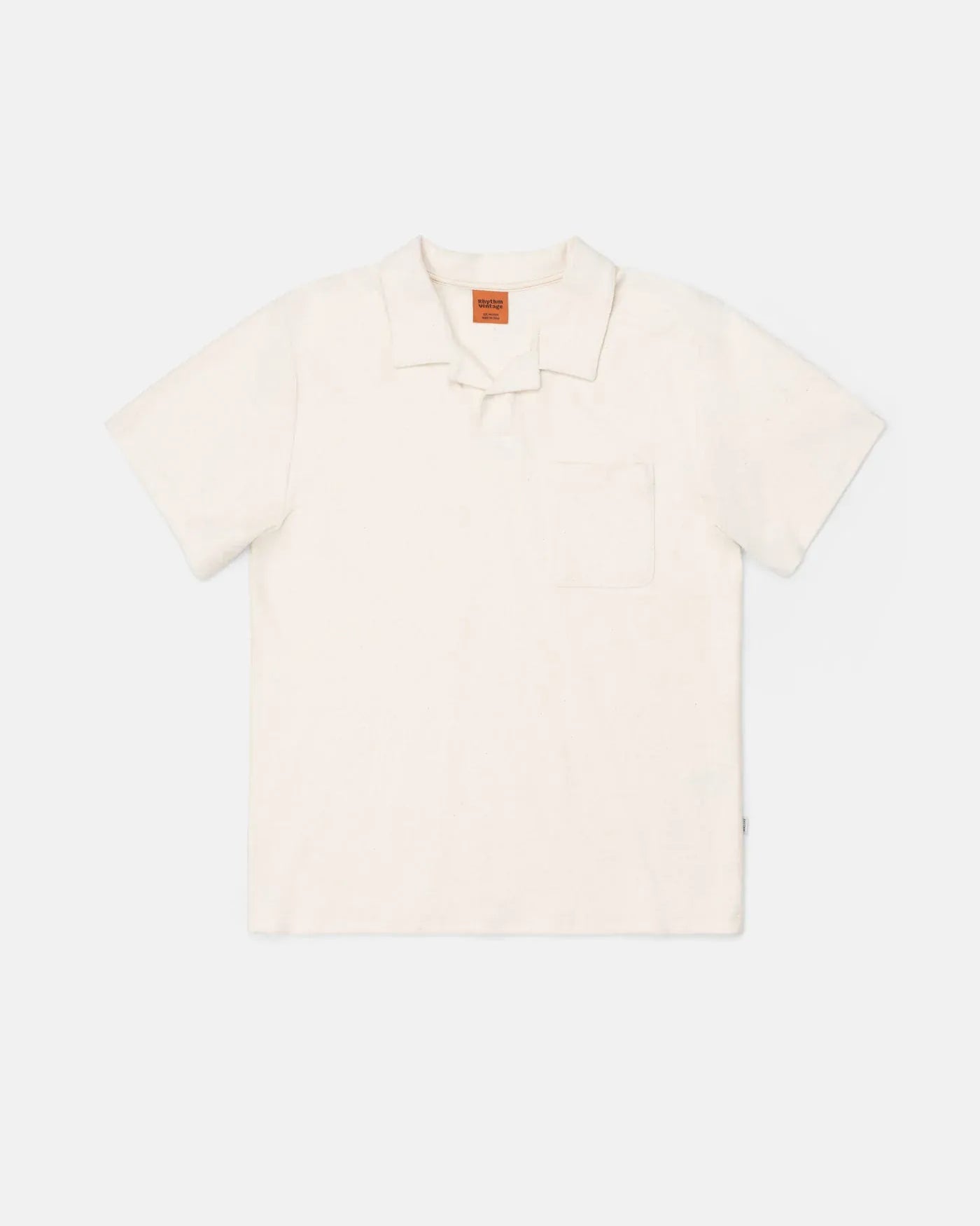 Rhythm Rhythm Vintage Terry Polo - Natural Rhythm Vintage Terry Polo - Natural Splash Swimwear Tops