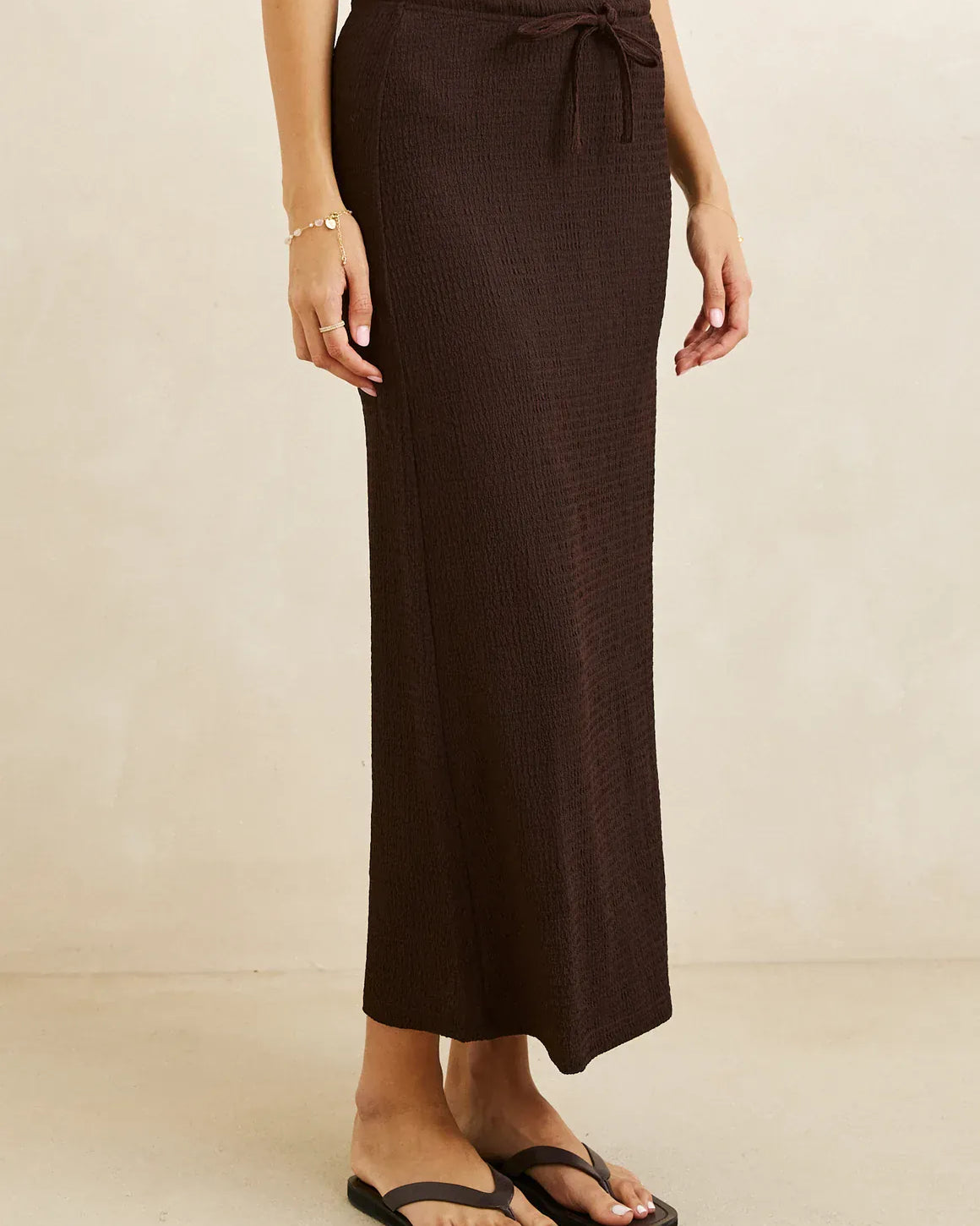 Rhythm Rhythm Women's Indie Maxi Skirt — Chocolate Rhythm Women's Indie Maxi Skirt — Chocolate Splash Swimwear Skirts
