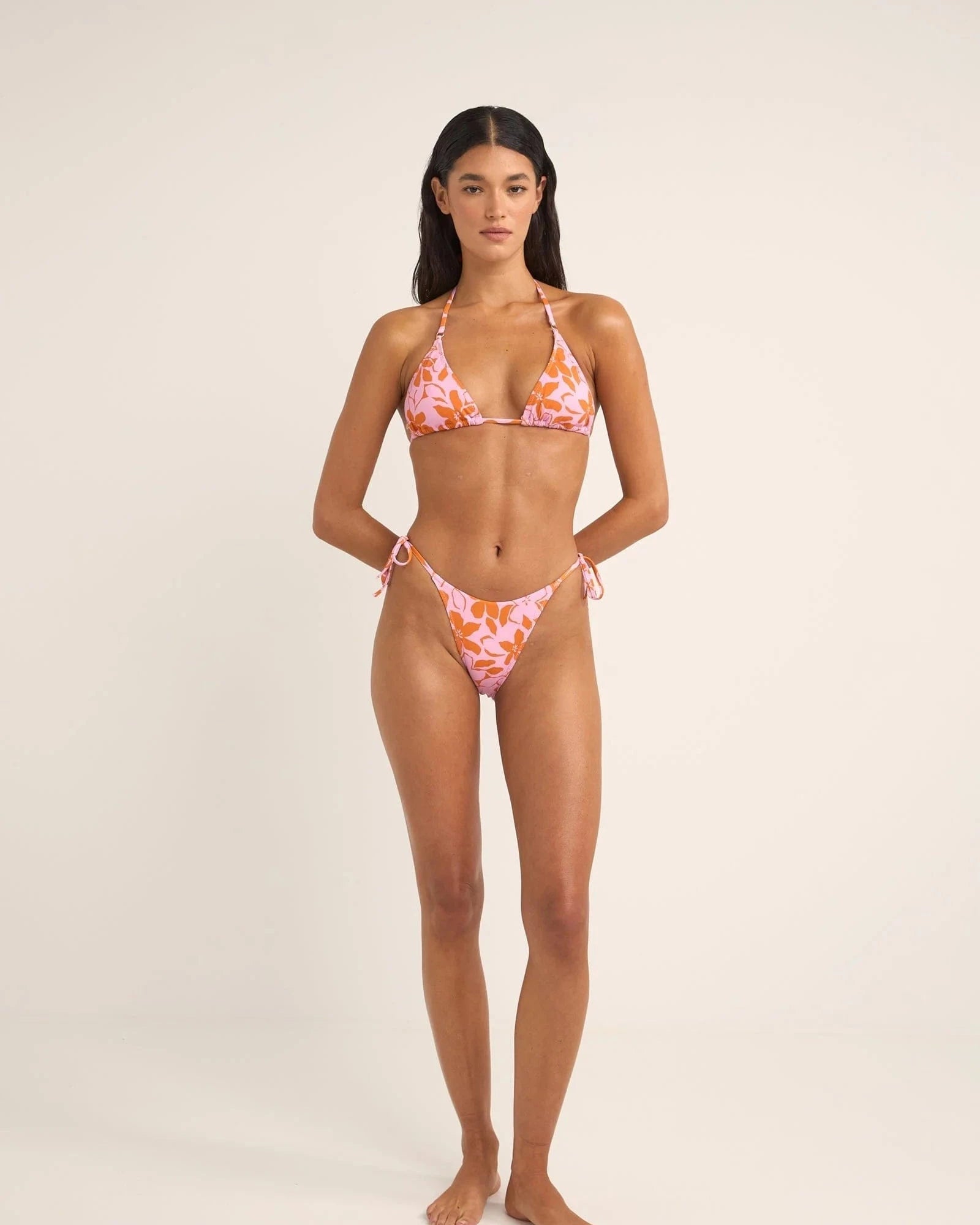 Rhythm Womens Bora Bora Floral Tie Side Hi Cut Pant Rhythm Bora Bora Floral Tie Side Hi Cut Pant Splash Swimwear