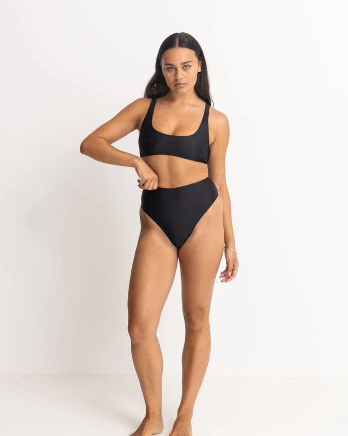 Rhythm Womens Bikini Tops Classic Crop Top Rhythm Classic Crop Top