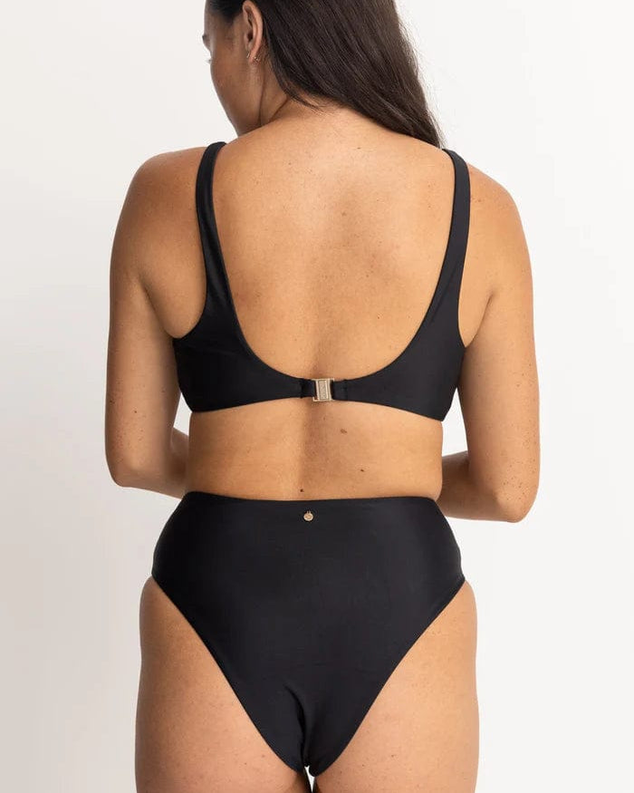 Rhythm Womens Bikini Tops Classic Crop Top Rhythm Classic Crop Top