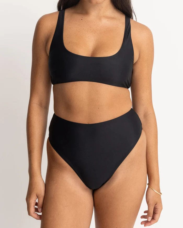 Rhythm Womens Bikini Tops Classic Crop Top Rhythm Classic Crop Top