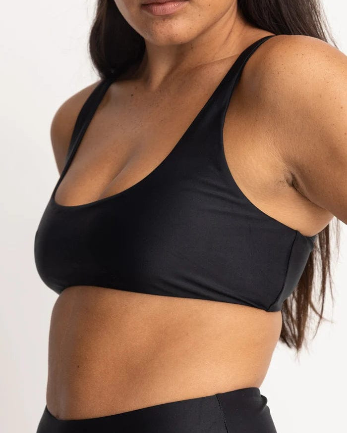 Rhythm Womens Bikini Tops Classic Crop Top Rhythm Classic Crop Top