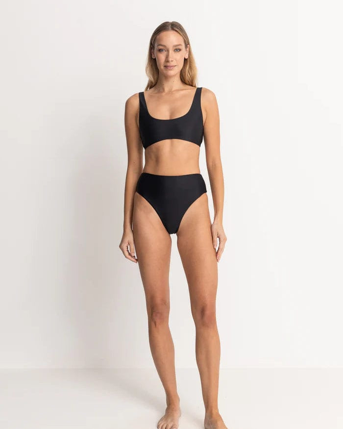 Rhythm Womens Bikini Tops Classic Crop Top Rhythm Classic Crop Top