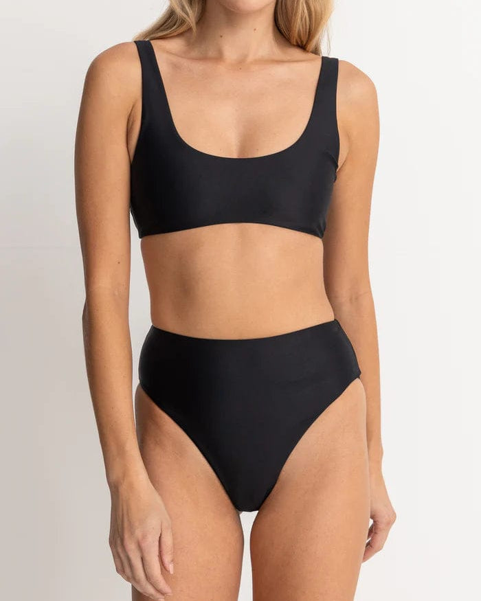 Rhythm Womens Bikini Tops Classic Crop Top Rhythm Classic Crop Top