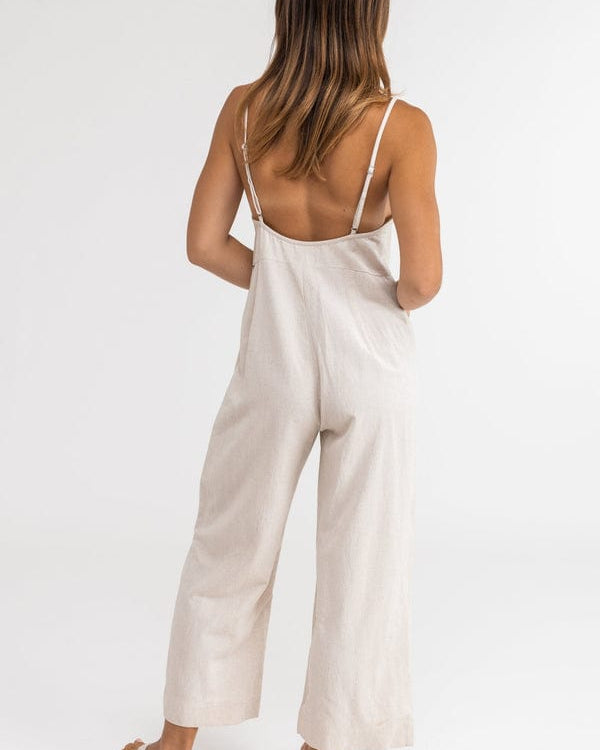 Rhythm Womens Classic Jumpsuit Rhythm Classic Jumpsuit Splash Swimwear Playsuits & Jumpsuits