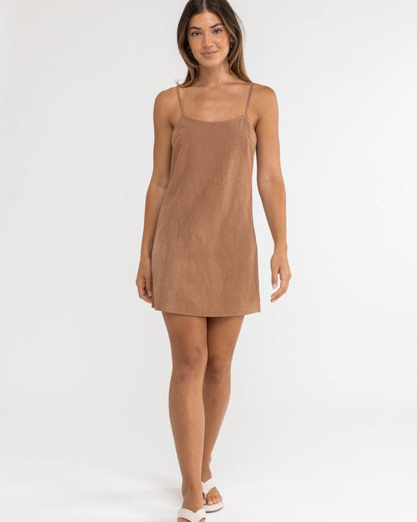 Rhythm Womens Classic Slip Dress Splash Swimwear Dresses