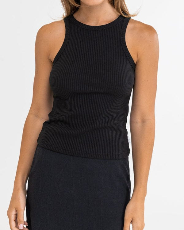 Rhythm Womens Classic Tank Top Splash Swimwear Tops