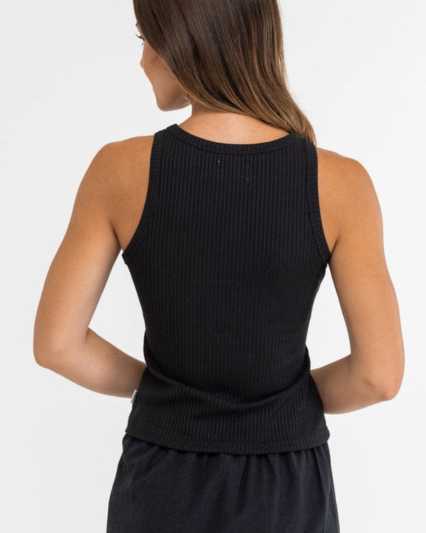 Rhythm Womens Classic Tank Top Splash Swimwear Tops