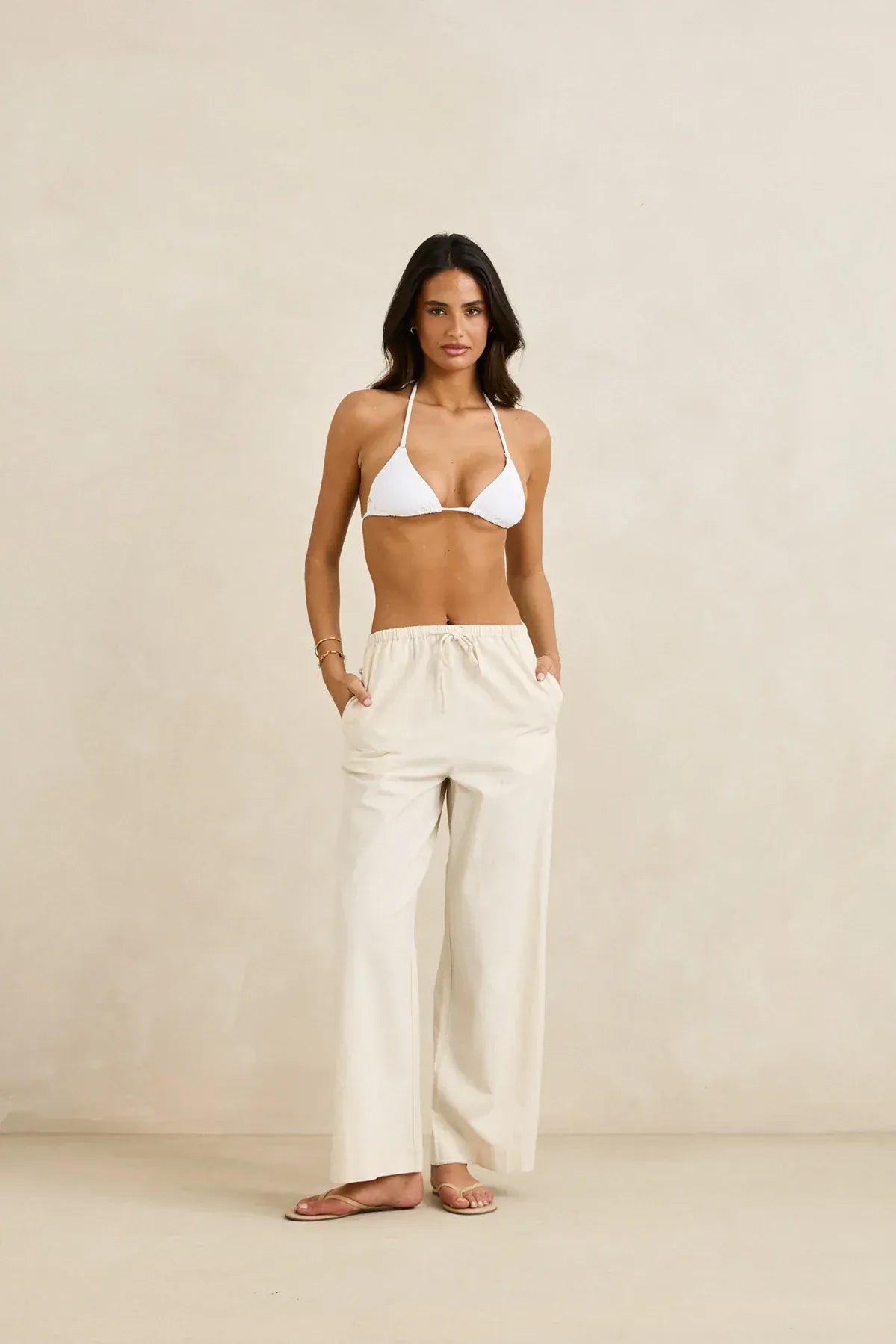 Rhythm Womens Rhythm Classic Drawstring Pant - Oak Rhythm Classic Drawstring Pant - Oak Splash Swimwear Womens Pants