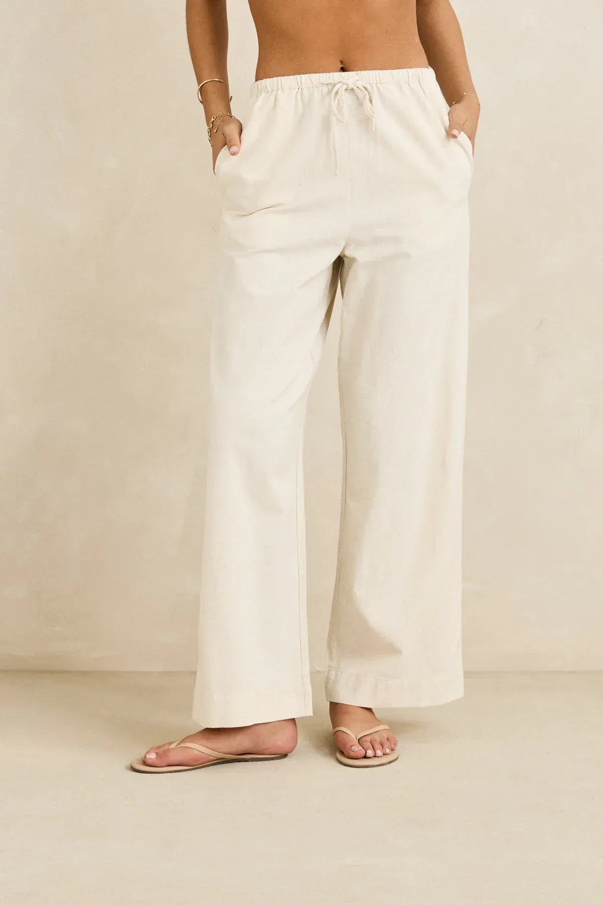 Rhythm Womens Rhythm Classic Drawstring Pant - Oak Rhythm Classic Drawstring Pant - Oak Splash Swimwear Womens Pants
