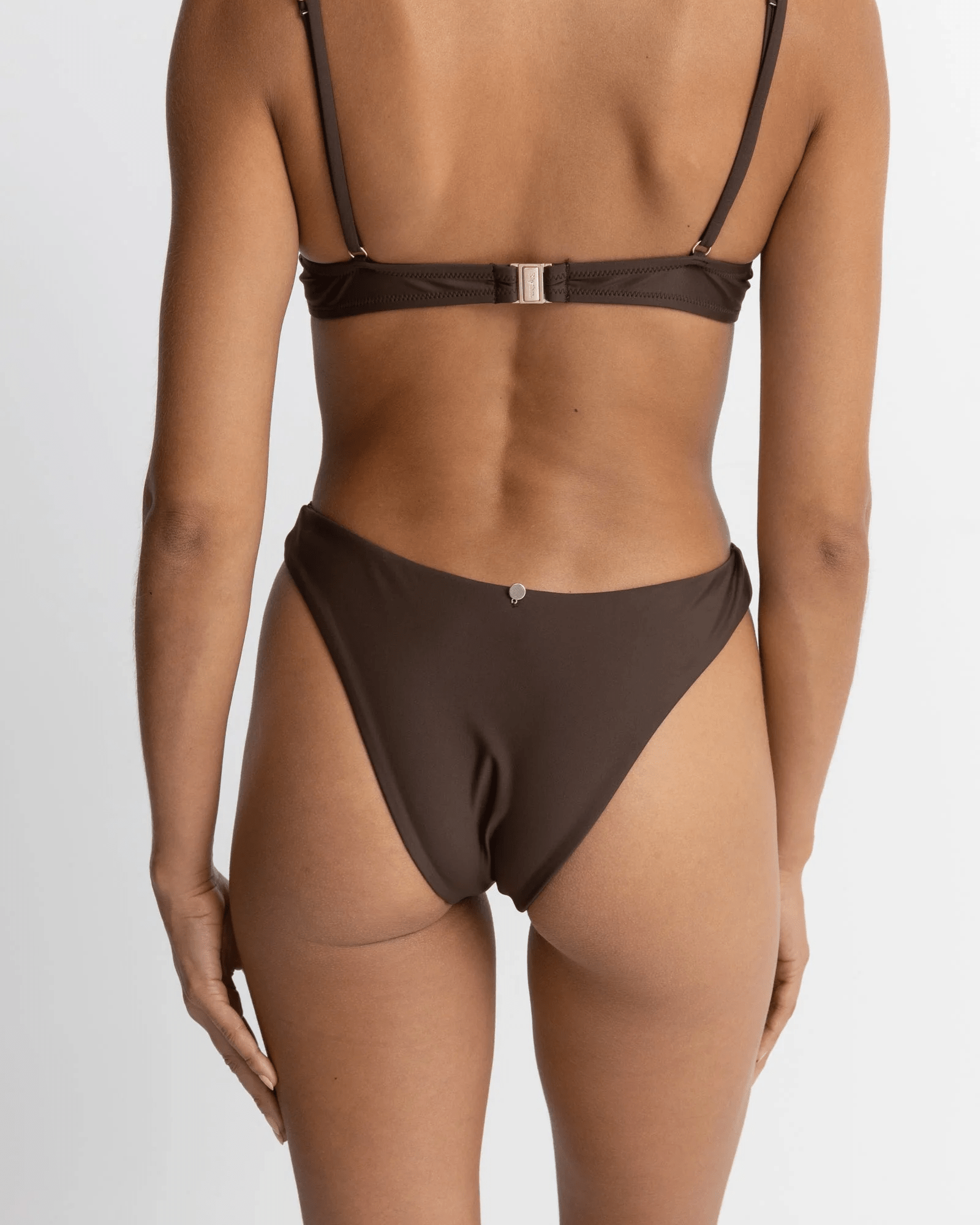 Rhythm Womens Rhythm Classic Hi Cut Pant- Chocolate Rhythm Classic Hi Cut Pant- Chocolate Splash Swimwear Dresses