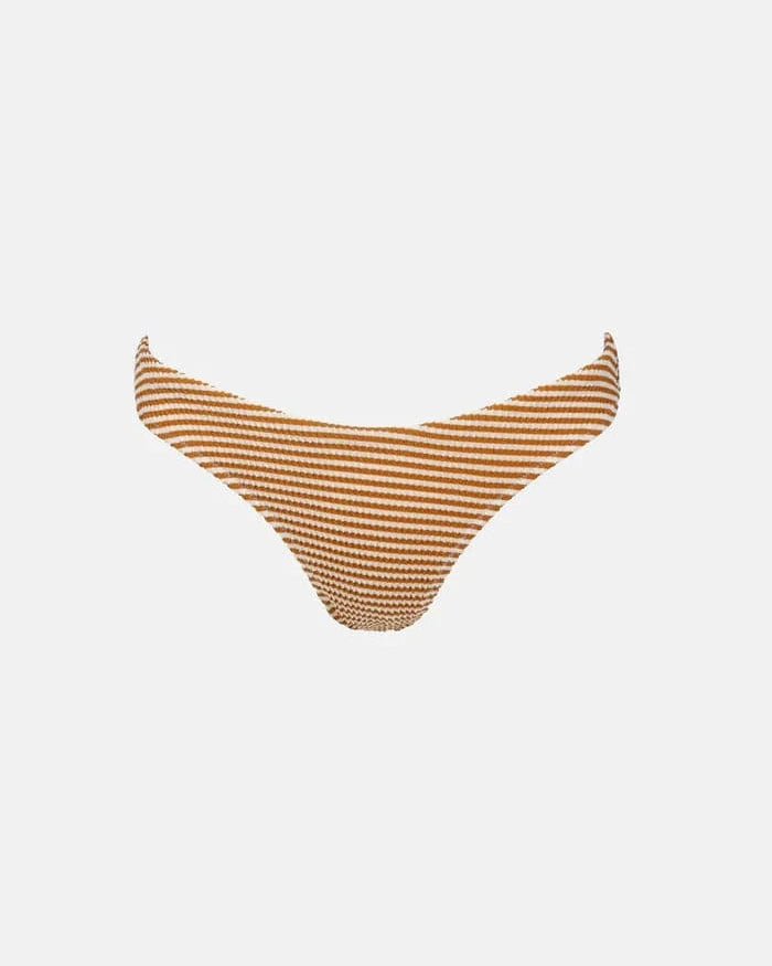 Rhythm Womens Rhythm Cove Stripe Holiday Pant - Caramel Rhythm Cove Stripe Holiday Pant - Caramel Splash Swimwear Bikini Bottoms