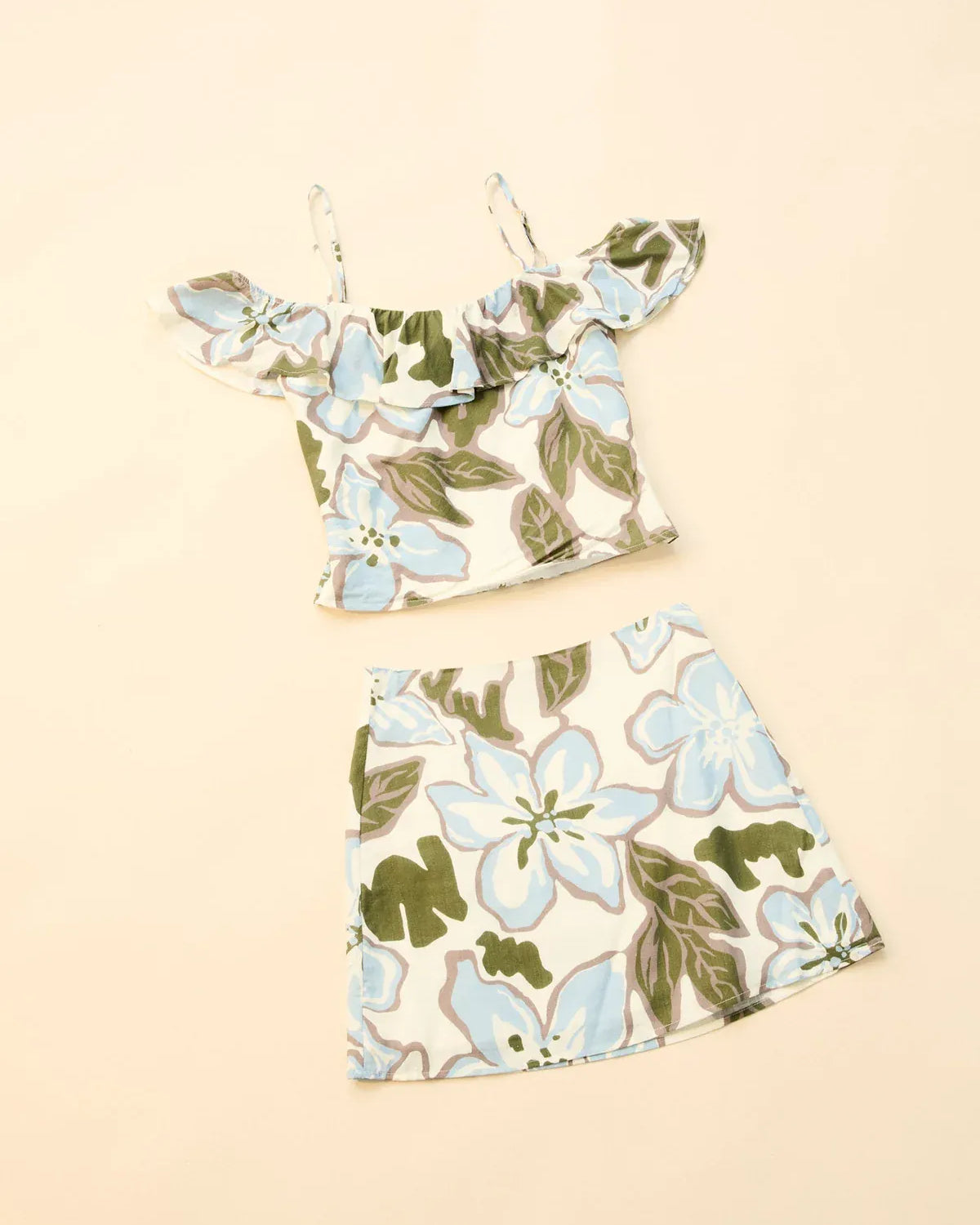 Rhythm Womens Rhythm Gigi Skirt - Blue Rhythm Gigi Skirt - Blue Splash Swimwear Skirt