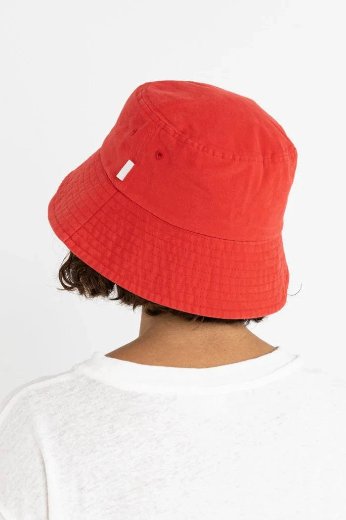 Rhythm Womens Rhythm Leilani Bucket Hat - Cherry 0725W-HW04-CHE Rhythm Leilani Bucket Hat - Cherry Splash Swimwear Hats OS