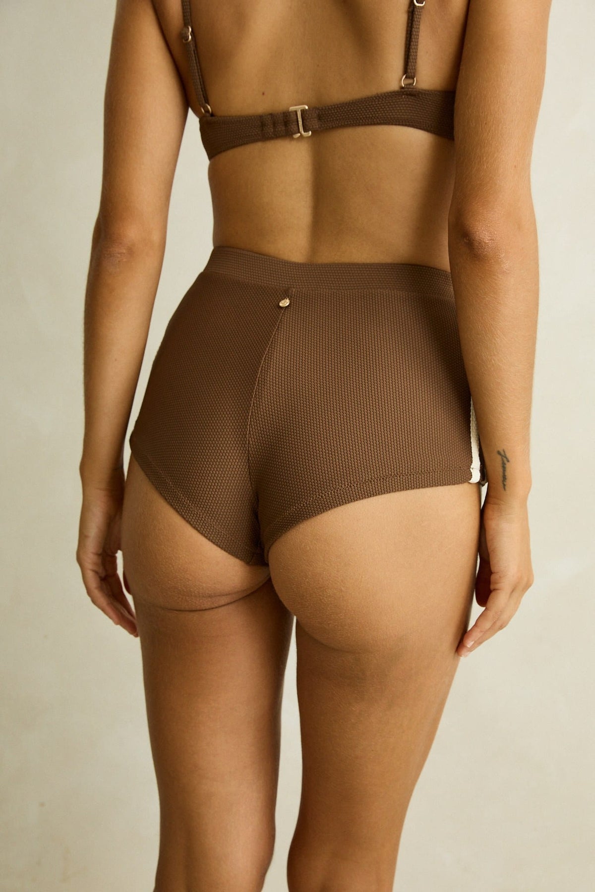 Rhythm Womens Rhythm Reef Surf Short - Chocolate Rhythm Reef Surf Short Chocolate Splash Swimwear Bikini Bottoms