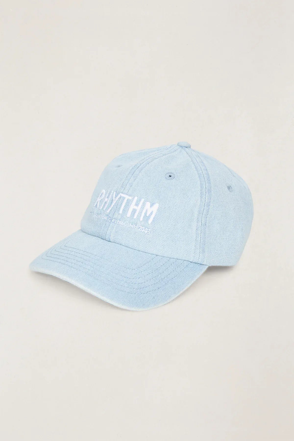 Rhythm Womens Rhythm Surf Essentials Denim Cap - Light Blue 0426W-HW02-LBL Rhythm Surf Essentials Denim Cap - Light Blue Splash Swimwear cap OS 9360397398342