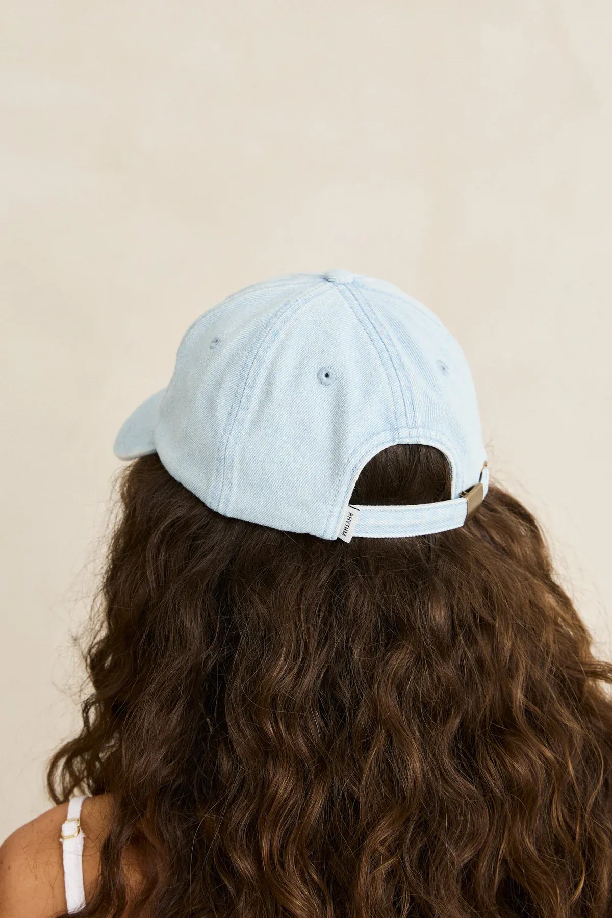 Rhythm Womens Rhythm Surf Essentials Denim Cap - Light Blue 0426W-HW02-LBL Rhythm Surf Essentials Denim Cap - Light Blue Splash Swimwear cap OS 9360397398342