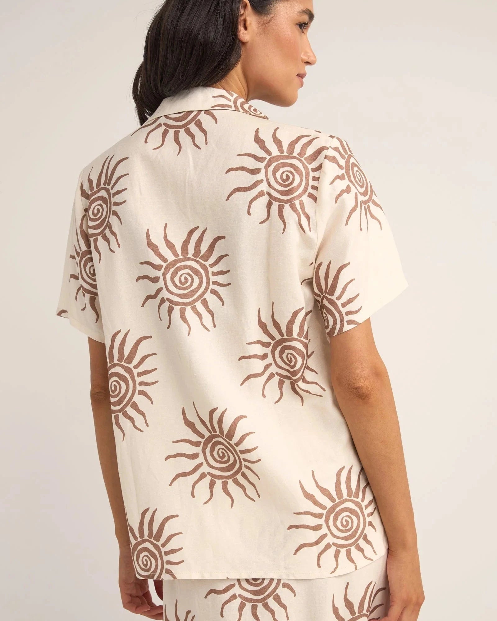 Rhythm Womens Seafarer Short Sleeve Shirt Rhythm Seafarer Short Sleeve Shirt Splash Swimwear Pants