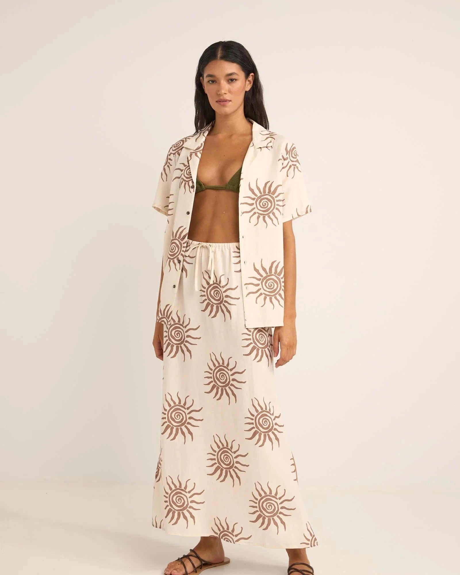 Rhythm Womens Seafarer Short Sleeve Shirt Rhythm Seafarer Short Sleeve Shirt Splash Swimwear Pants