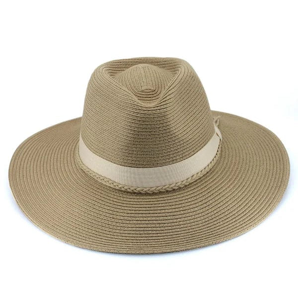 Rigon Headwear Bahama Fedora TM599 Tina M Bahama Fedora Splash Swimwear Hats Latte / M/L 9328897042202